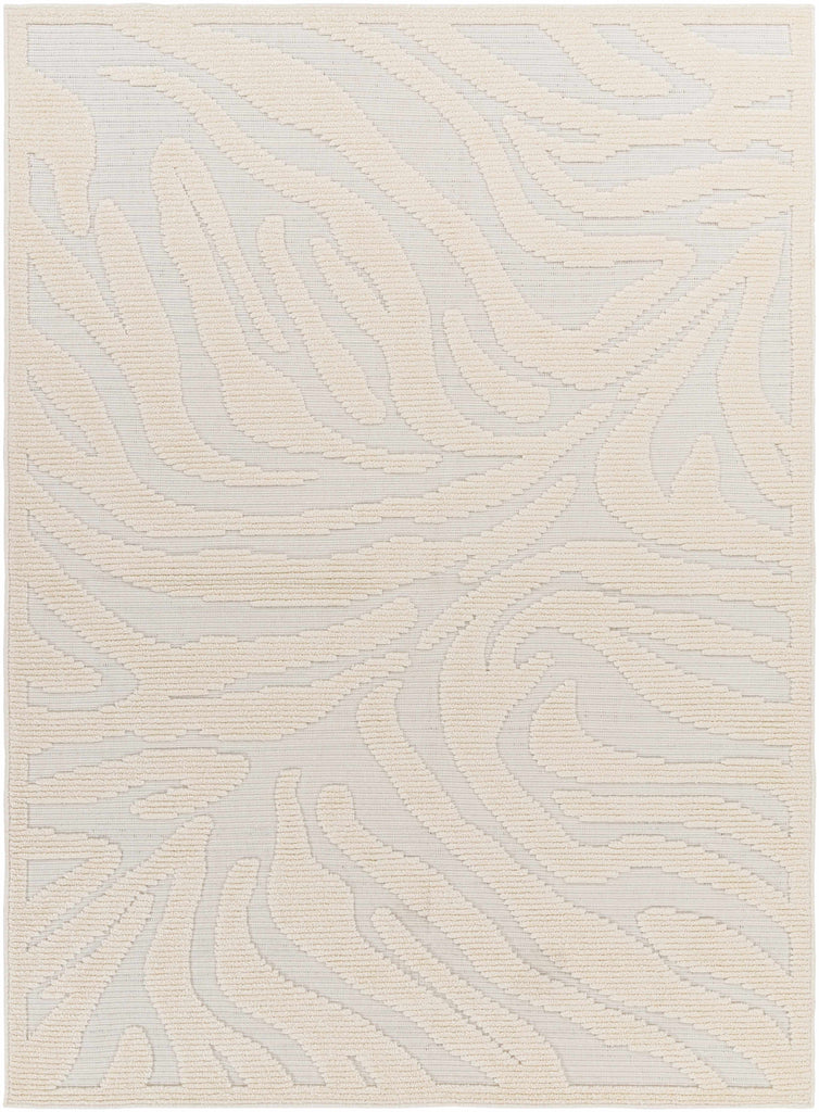 Hauteloom Keto SLYBKETO8A1 White Machine Made Polypropylene Rug