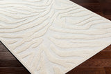 Hauteloom Keto SLYBKETO8A1 White Machine Made Polypropylene Rug