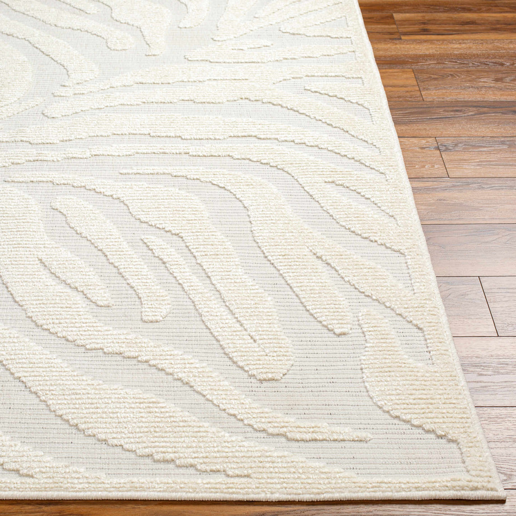 Hauteloom Keto SLYBKETO8A1 White Machine Made Polypropylene Rug