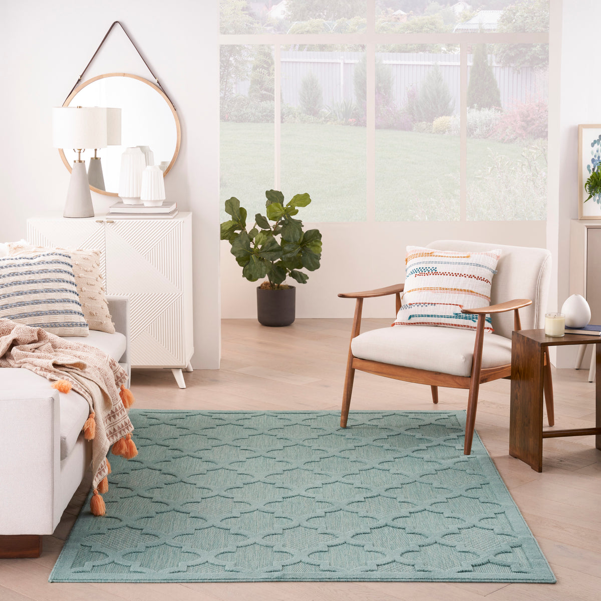 nourison easy care nes01 aqua teal rug