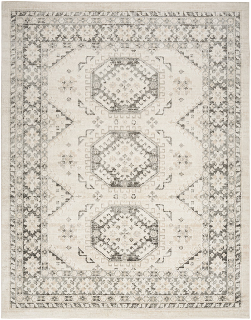 nourison serenity home srh01 ivory grey rug
