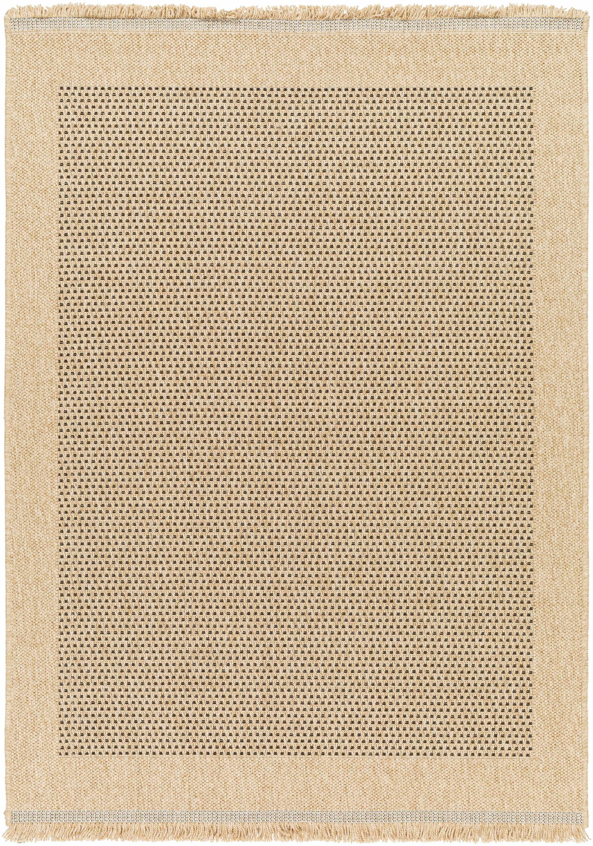 Hauteloom Bast SMGBBASTQA1 Light Beige Machine Made Polypropylene Rug