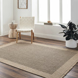 Hauteloom Bast SMGBBASTQA1 Light Beige Machine Made Polypropylene Rug