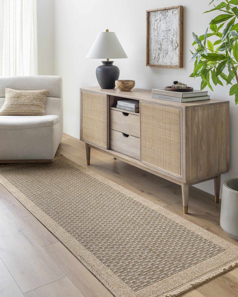 Hauteloom Biana SMGBBIANAA1 Light Brown Machine Made Polypropylene Rug