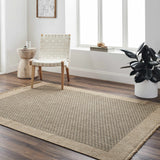 Hauteloom Biana SMGBBIANAA1 Light Brown Machine Made Polypropylene Rug