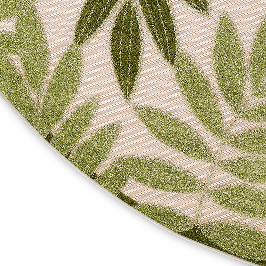 nourison aloha alh18 ivory green rug