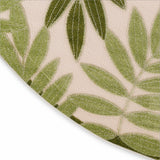 nourison aloha alh18 ivory green rug
