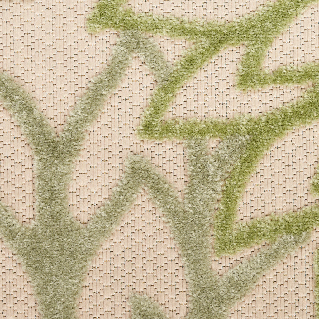 nourison aloha alh05 ivory green rug