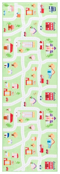 safavieh clearance santa monica kids smk100y light green rug