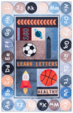 safavieh clearance santa monica kids smk125f grey rug