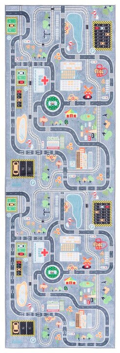 safavieh clearance santa monica kids smk127f light grey rug