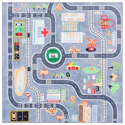 safavieh clearance santa monica kids smk127f light grey rug