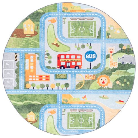 safavieh clearance santa monica kids smk134y green rug