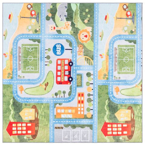 safavieh clearance santa monica kids smk134y green rug