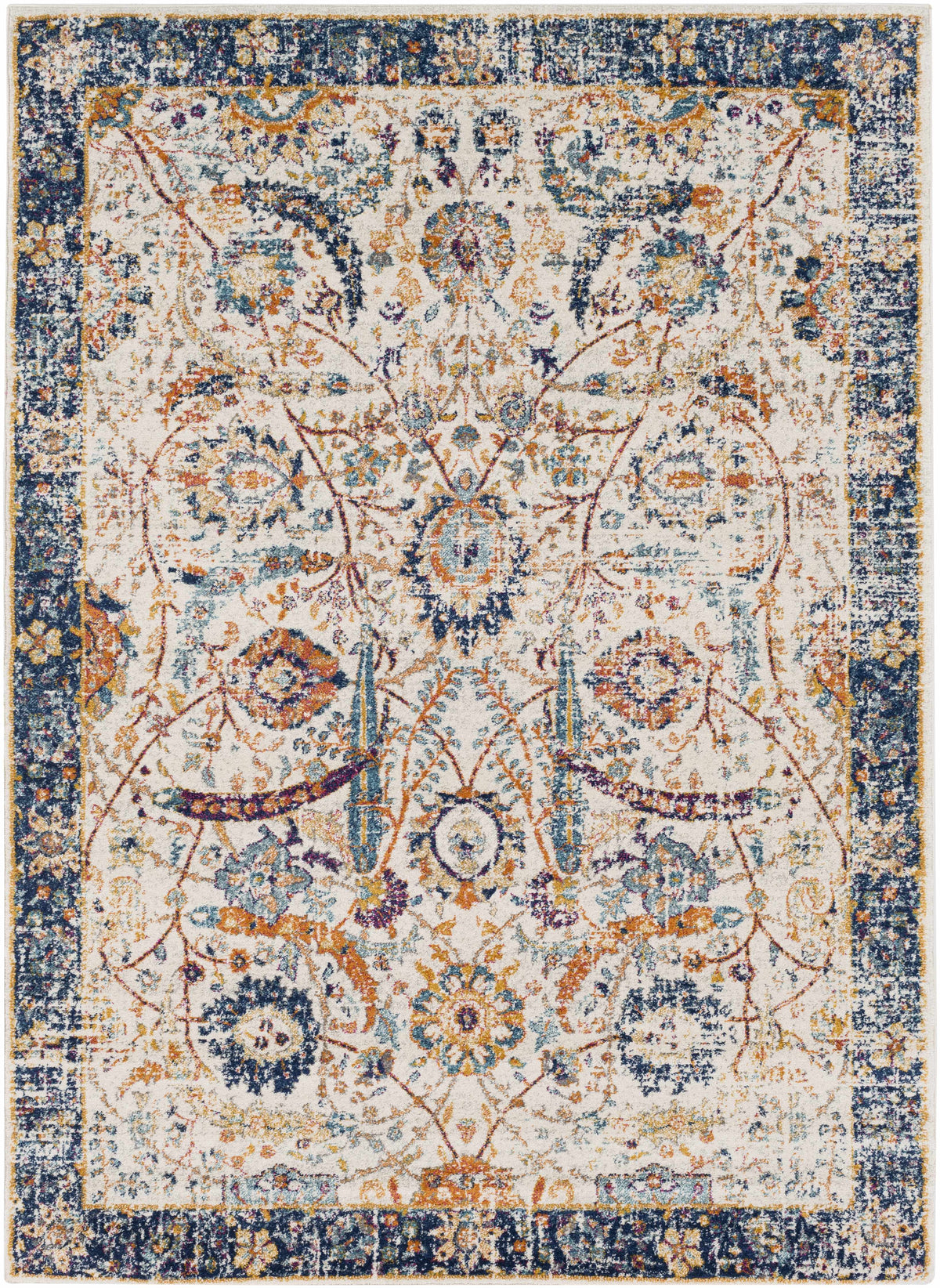 Hauteloom Smyrna SMY Burnt Orange Machine Made Polypropylene Rug
