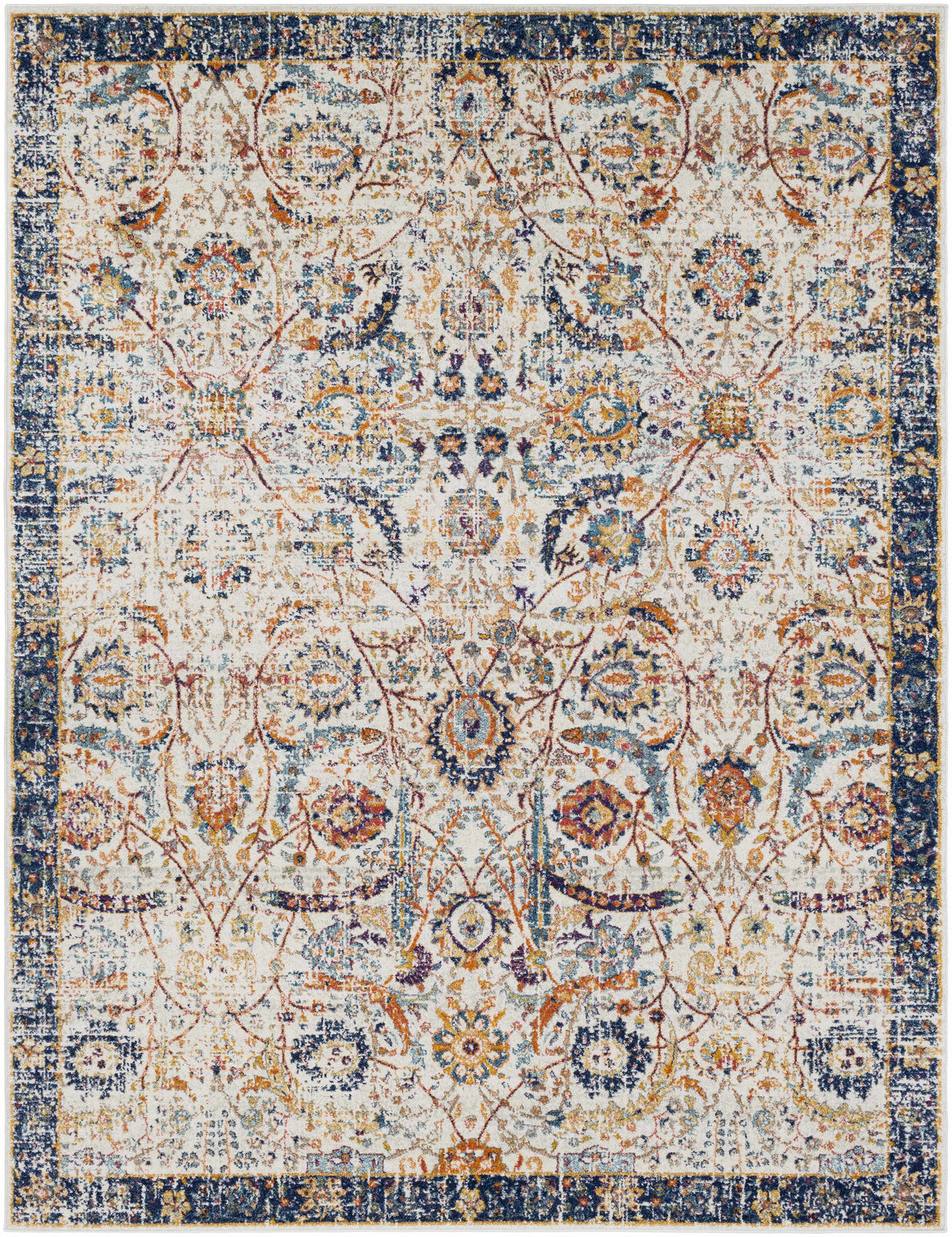 Hauteloom Smyrna SMY Burnt Orange Machine Made Polypropylene Rug