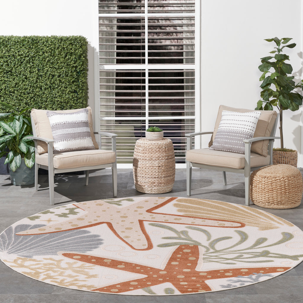 nourison aloha alh24 ivory multicolor rug