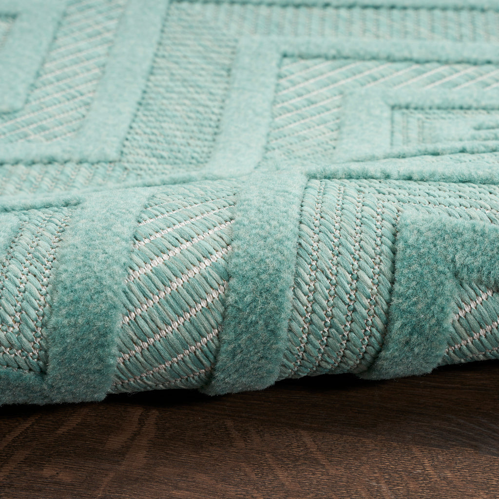 nourison versatile nrv01 aqua teal rug