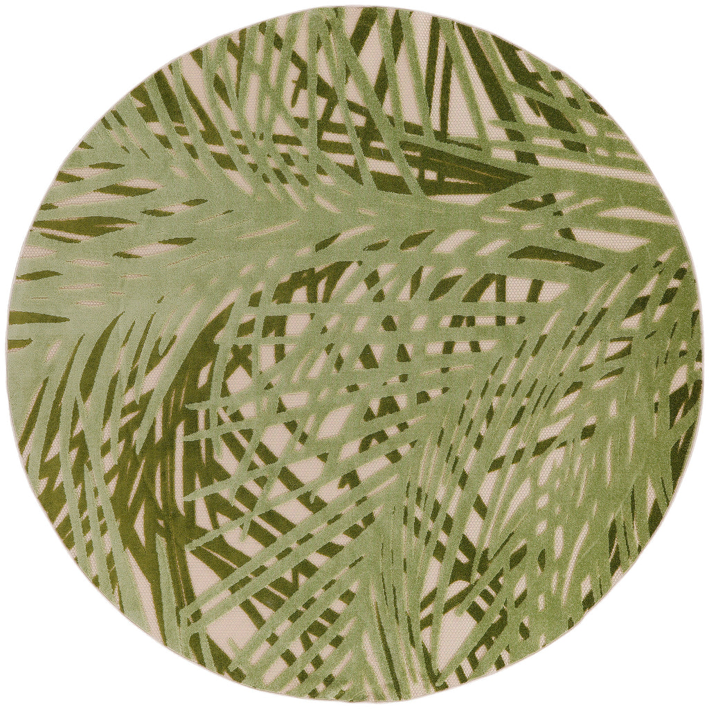 nourison aloha alh41 ivory green rug
