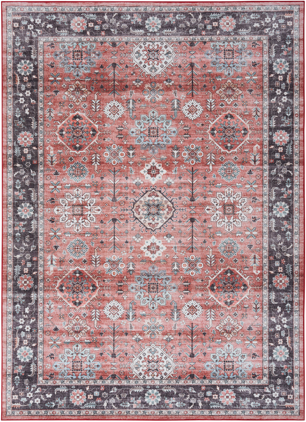 nourison fulton ful12 brick rug