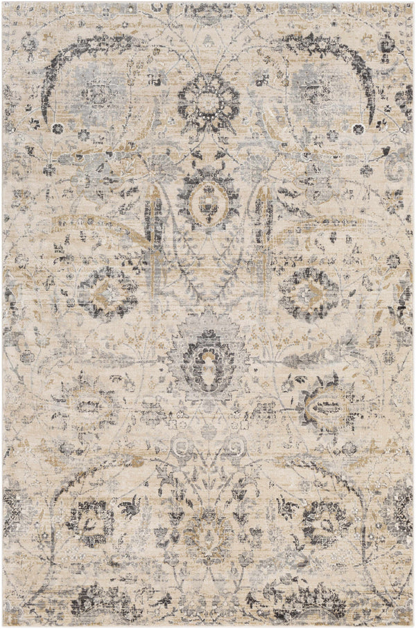 Hauteloom Sunnyside SNN Charcoal Machine Made Polypropylene Rug