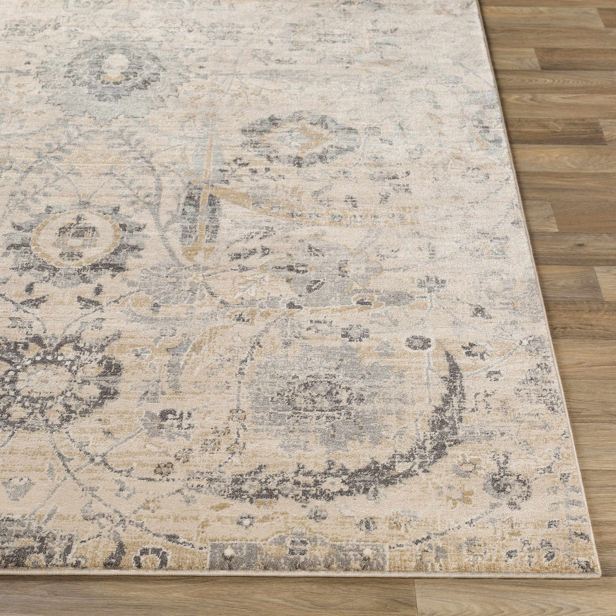 Hauteloom Sunnyside SNN Charcoal Machine Made Polypropylene Rug