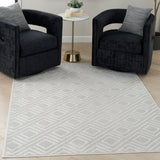 nourison care free caf03 light grey rug