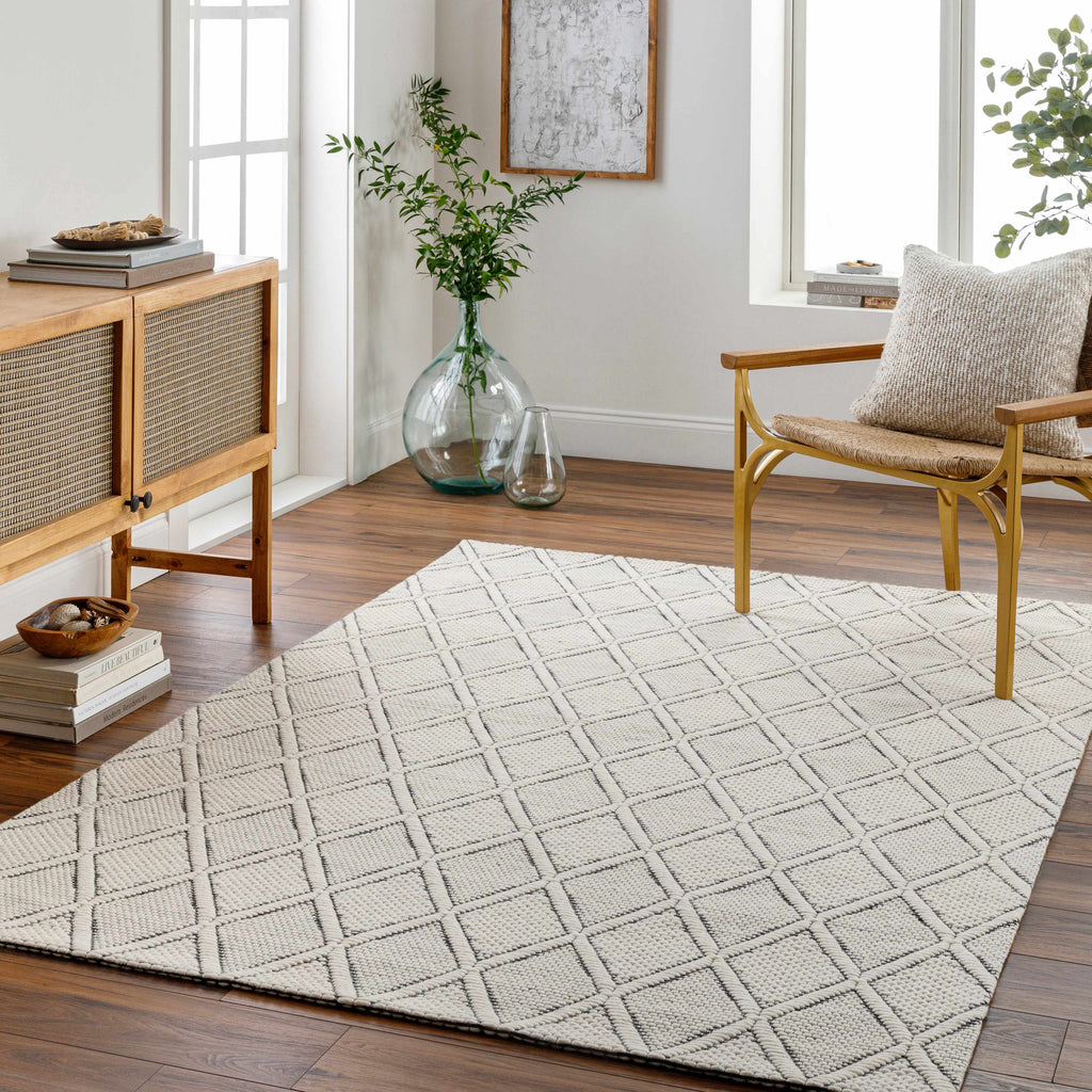 Hauteloom Aeron SNVBAERONA1 Cream Woven/Flatwoven Cotton Rug