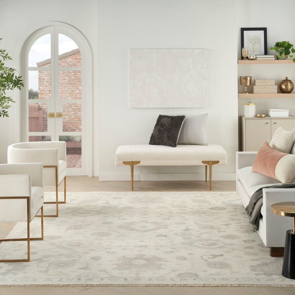 nourison aldora ald14 ivory grey rug