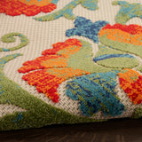 nourison aloha alh17 red multicolor rug