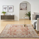 nourison sahar shr02 rust rug