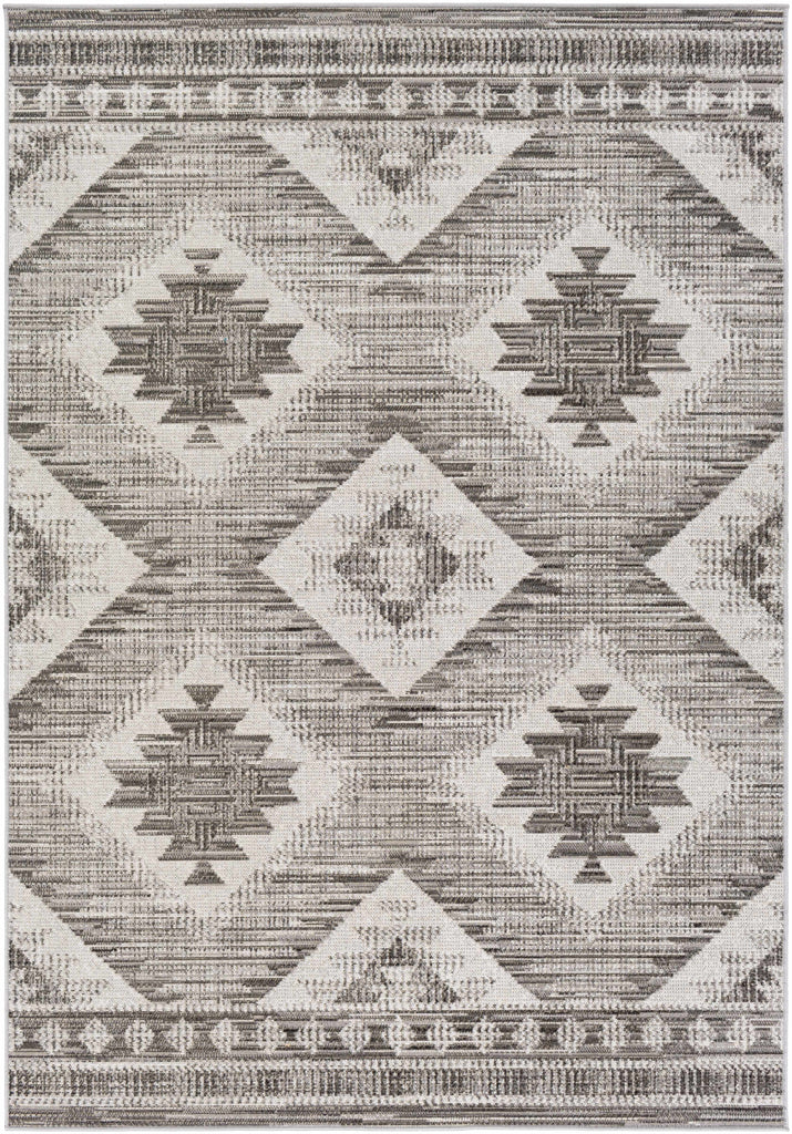 Hauteloom Spade SPAD Black Machine Made Polypropylene Rug