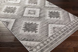 Hauteloom Spade SPAD Black Machine Made Polypropylene Rug