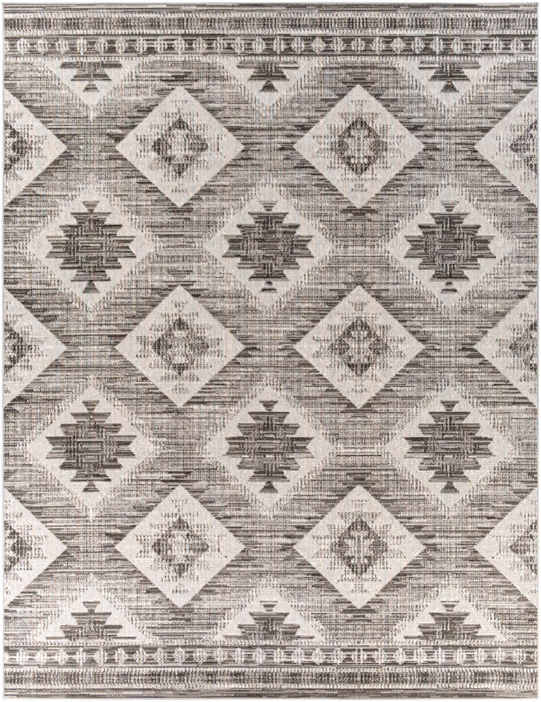 Hauteloom Spade SPAD Black Machine Made Polypropylene Rug