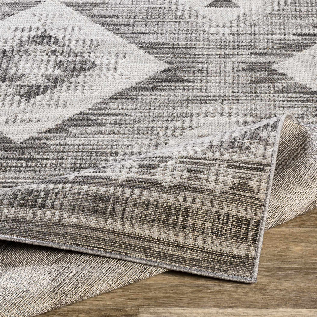 Hauteloom Spade SPAD Black Machine Made Polypropylene Rug