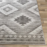 Hauteloom Spade SPAD Black Machine Made Polypropylene Rug