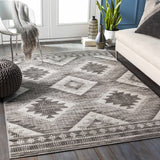 Hauteloom Spade SPAD Black Machine Made Polypropylene Rug