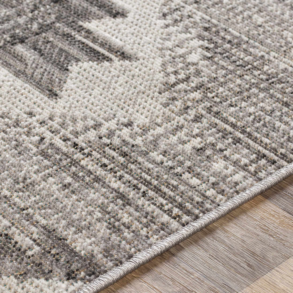 Hauteloom Spade SPAD Black Machine Made Polypropylene Rug
