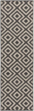Hauteloom Spilsby SPIL Black Machine Made Olefin Rug