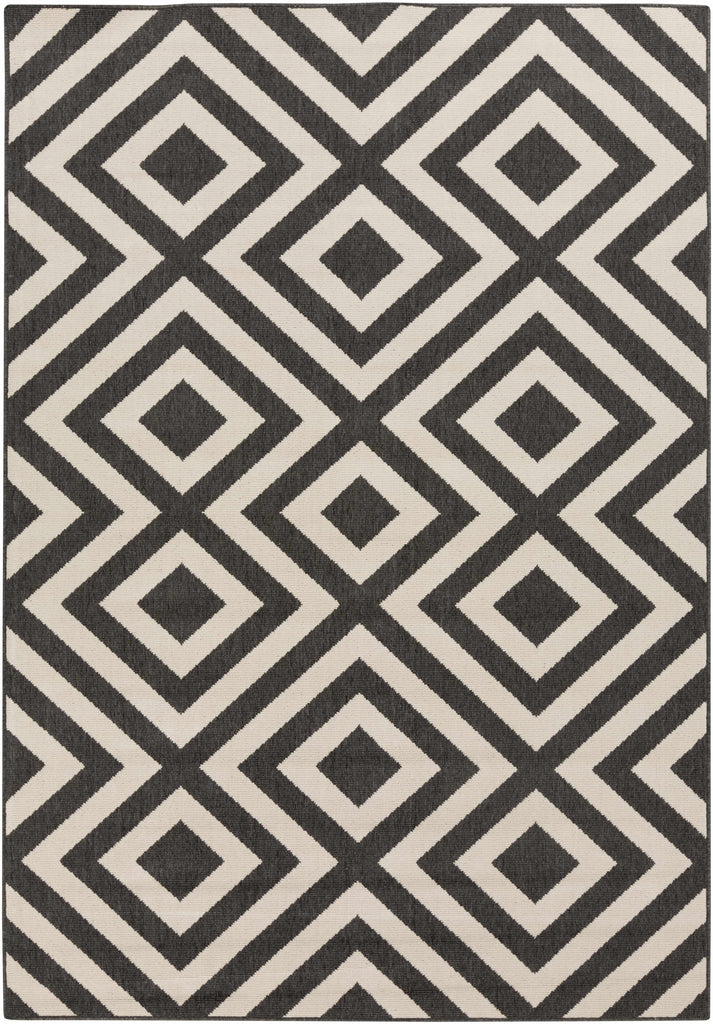 Hauteloom Spilsby SPIL Black Machine Made Olefin Rug