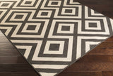 Hauteloom Spilsby SPIL Black Machine Made Olefin Rug