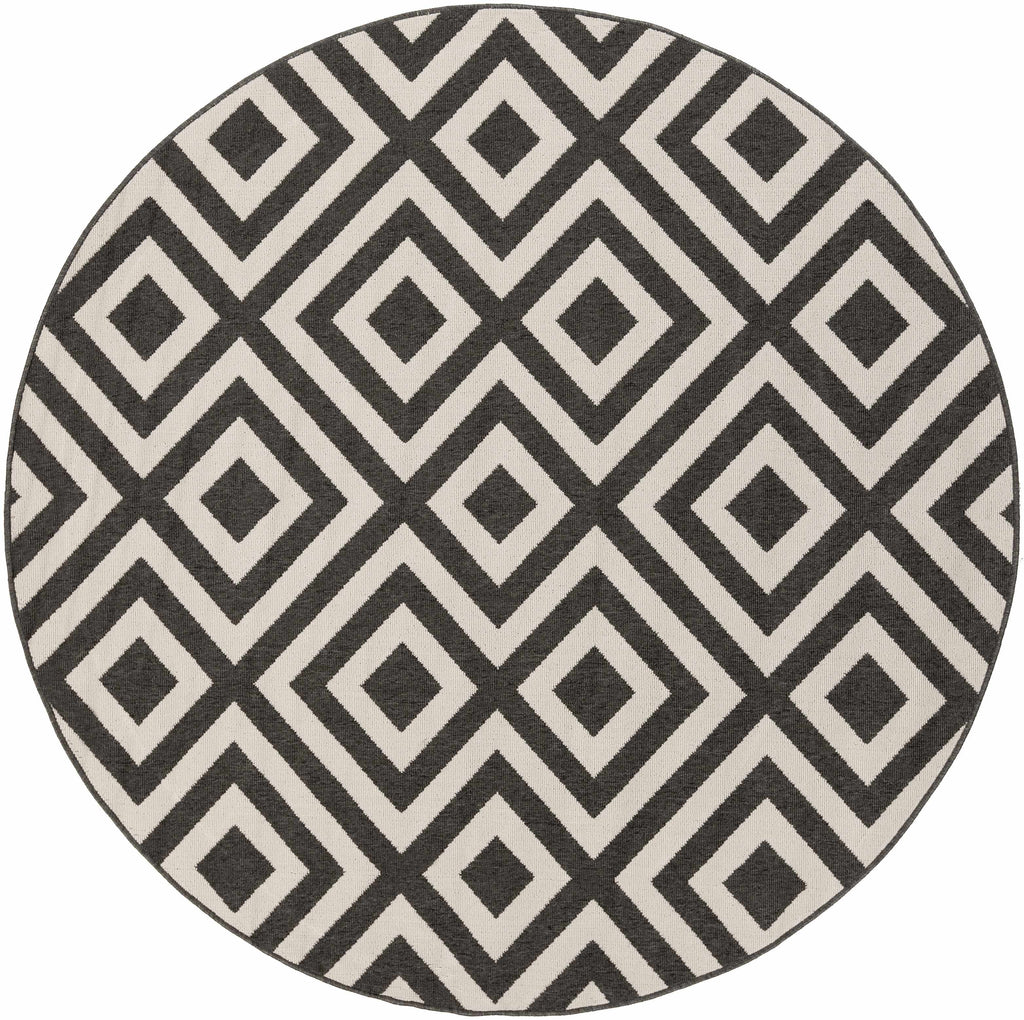 Hauteloom Spilsby SPIL Black Machine Made Olefin Rug