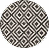 Hauteloom Spilsby SPIL Black Machine Made Olefin Rug