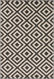 Hauteloom Spilsby SPIL Black Machine Made Olefin Rug