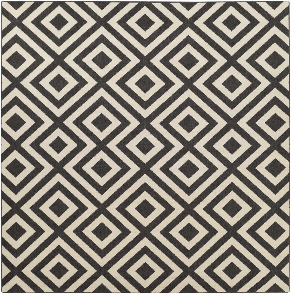 Hauteloom Spilsby SPIL Black Machine Made Olefin Rug