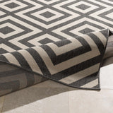Hauteloom Spilsby SPIL Black Machine Made Olefin Rug