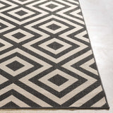 Hauteloom Spilsby SPIL Black Machine Made Olefin Rug
