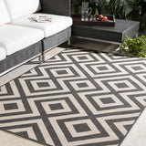 Hauteloom Spilsby SPIL Black Machine Made Olefin Rug