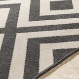 Hauteloom Spilsby SPIL Black Machine Made Olefin Rug