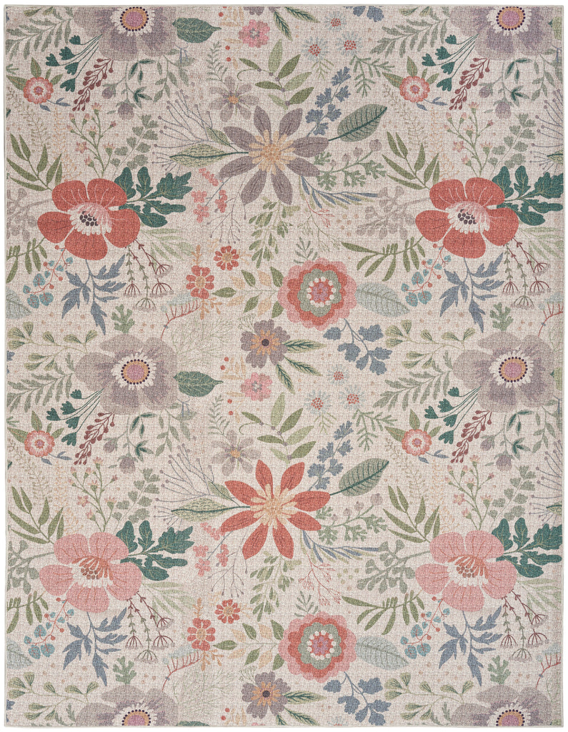 nourison nourison washables nwb06 cream multicolor rug